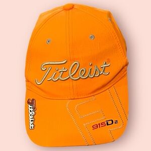 Titleist 915 D2/FJ Men’s  Adjustable Golf Cap (Orange)